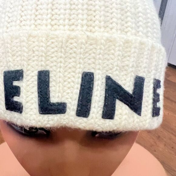 Celine wool beanie winter fall hat cap - Picture 4 of 14